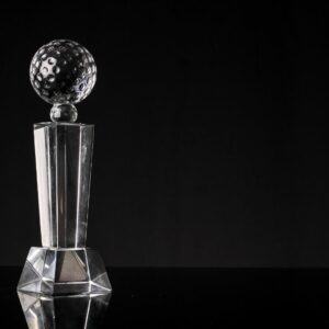 Trophées en verre personnalisable
