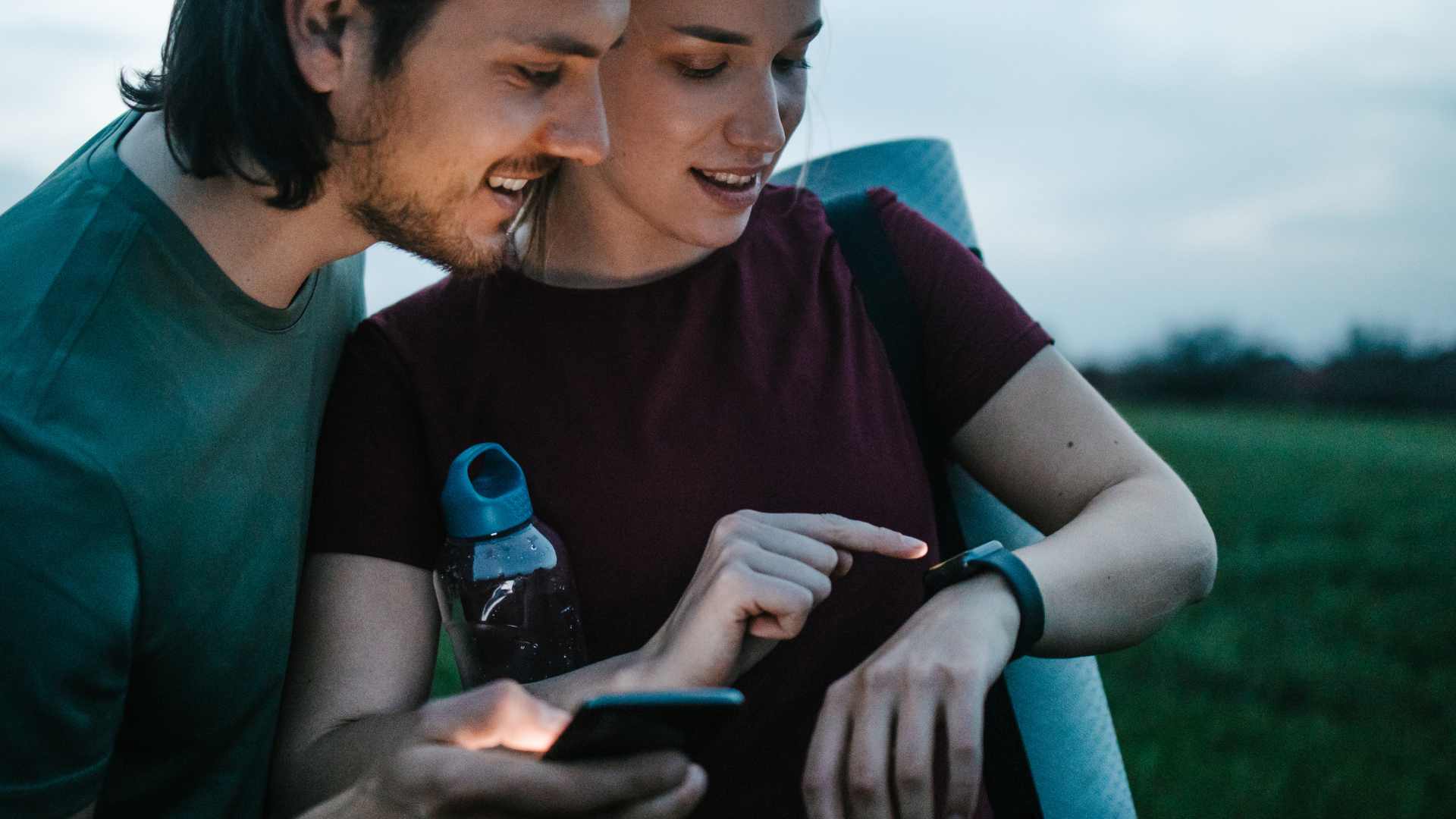 montre connecté en séance de sport